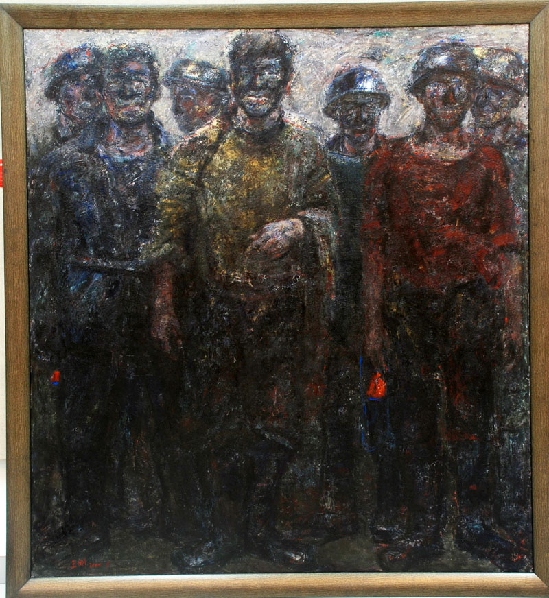 我校王刚教授油画作品入选全国美展